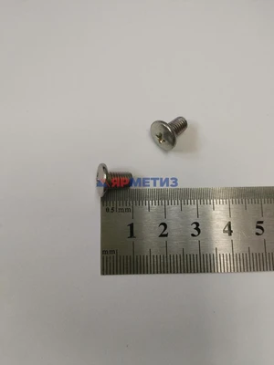 Винт 5х08мм направляющей стекла (форточки) арт. 2101-14063401фото