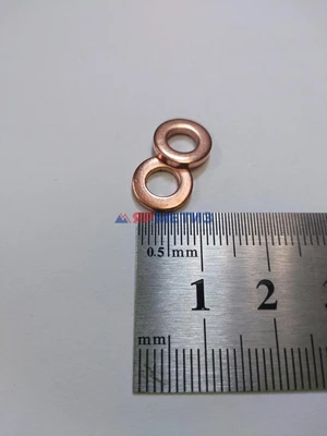 Шайба 5х10х1,5мм меднаяфото1