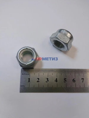 Гайка 14х1,5мм с нейлоновым кольцом низкая стойки 1118/2110-15/70 арт. 21080-2901056-008фото