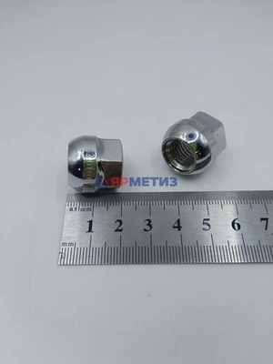 Гайка 12х1,5х18мм хром сфера открытая, (ключ 17мм) арт. 300045 B Crфото