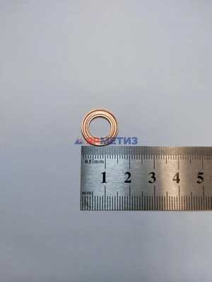 Шайба 9х15х1мм медная (2 волны)фото