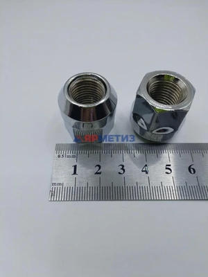 Гайка 14х1,5х25мм конус открытая (ключ 21мм) арт. JN-222фото