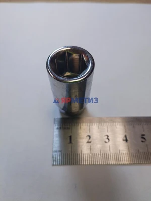 Гайка 12х1,5х38мм внутренний шестигранник конус, хром с направ. носиком 16мм арт. 206645ET Crфото1