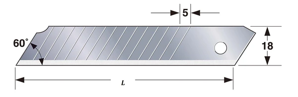 Лезвия 18мм (10 шт.) арт. 79331/10418/571003Схема