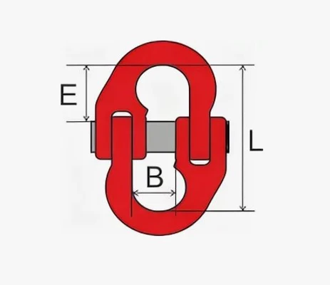 Звено соединительное цепное 15,0тнСхема