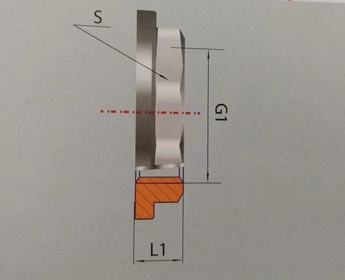 Контргайка 1/2" с ребордой TeRma арт. 40323Схема