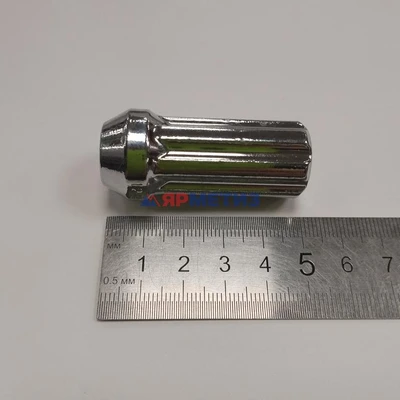 Гайка 12х1,25х51мм хром конус, закрытая 7-шлицевая арт. 307744 CrФото