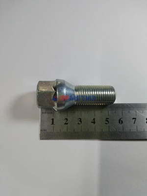 Болт колесный 14х1,5х55/28мм ключ 17мм, конус цинк (S-966)фото