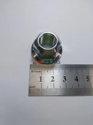 Гайка 14х1,5мм самоконтрящаяся, оцинкованная DIN 6927 (DIN EN ISO 7044)Фото