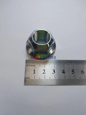 Гайка 16х1,5мм самоконтрящаяся, оцинкованная DIN 6927 (DIN EN ISO 7044)Фото