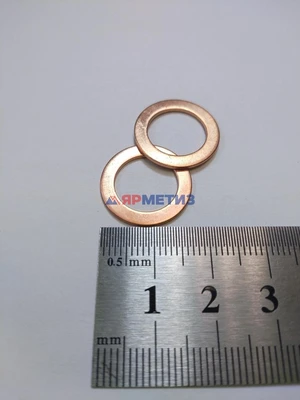 Шайба 12х18х1мм медная (6315)фото1
