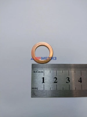 Шайба 12х18х1мм медная (6315)фото