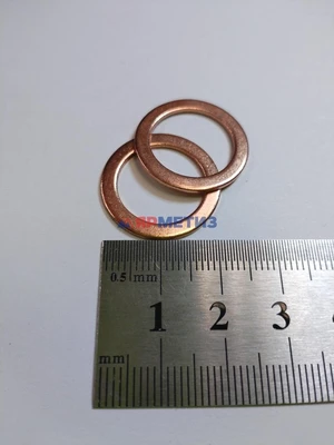 Шайба 16х22х1мм медная (557) 6320фото1