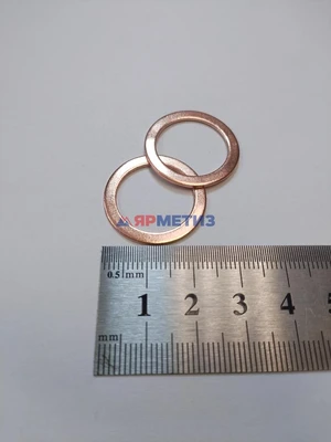 Шайба 18х24х1мм медная (масляного фильтра) 6321фото1