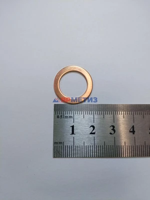 Шайба 14х20х1мм медная (6316)фото