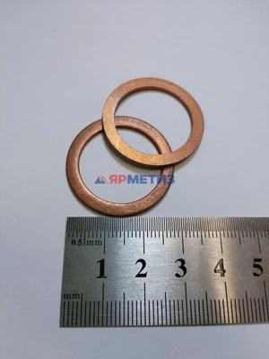 Шайба 23мм медная (560/1)фото1