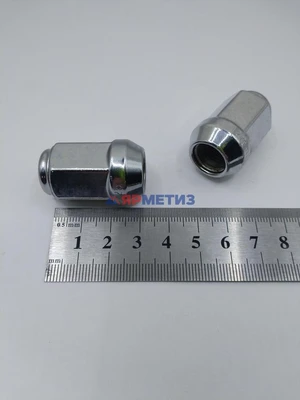 Гайка 12х1,25х35мм колеса конус закрытая хром (ключ 19мм) арт. 801444 Cr (307/1)фото