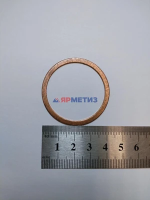 Шайба 36х42х1мм медная (561/1)фото