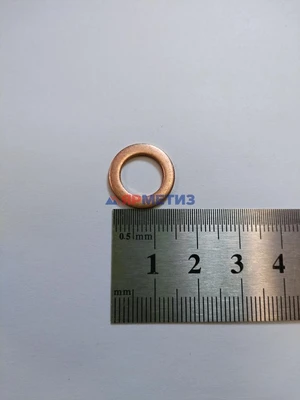 Шайба 10х16х1,5мм медная (555)фото