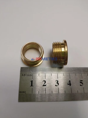 Ввертыш ремонтный 14х1,25/18х1,5мм под свечи латунь двигателя (402-14)Фото