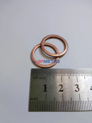 Шайба 16х20х1,5мм медная узкая (557/1)фото1