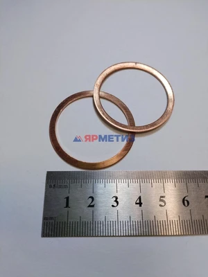 Шайба 34мм медная (561/2)фото1