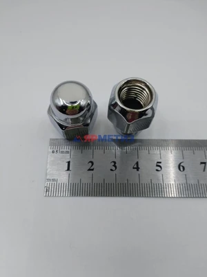 Гайка 12х1,5х25мм колеса закрытая конус, (ключ 19мм) арт. 601145 Cr (307/857)фото1