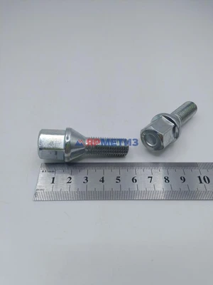 Болт колесный 12х1,5х28мм конус цинк ключ 17мм арт. 075110 V (966-07)фото