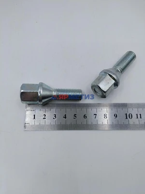 Болт колесный 12х1,5х28мм конус цинк ключ 17мм арт. 075110 V (966-07)фото1