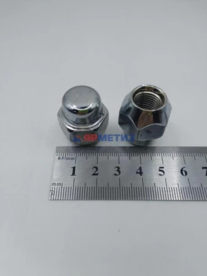 Гайка 12х1,25х27мм (ключ 21мм), конус закрытая (1206S)фото1