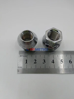 Гайка 12х1,5х20/18мм конус хром открытая, (ключ 17мм) арт. 300045-Crфото1