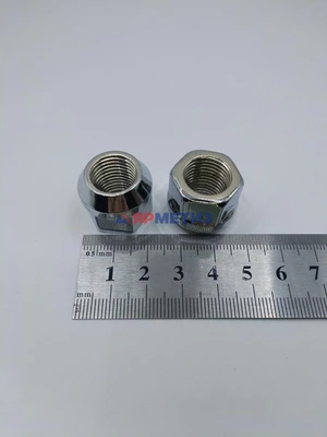 Гайка 14х1,5х20(21)мм конус открытая хром, (ключ 19мм) арт. 400048 Crфото