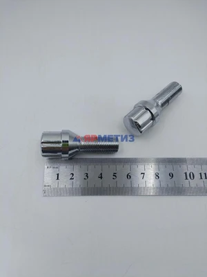 Болт колесный 12х1,25х28мм хром 6 Spline конус специальный ключ 20мм арт. 175110SDфото