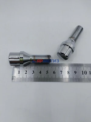 Болт колесный 12х1,5х28мм хром 6 Spline конус специальный ключ 20мм арт. 175110 SD Crфото1