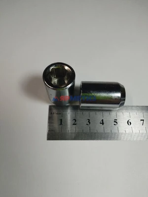 Гайка 12х1,25х30мм хром конус внутренний шестигранник 12мм арт. 206344-Crфото