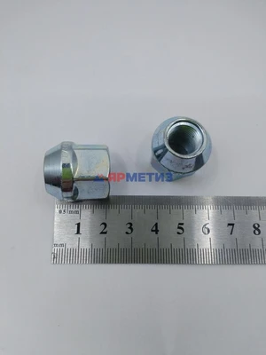 Гайка 12х1,25х22мм цинк конус открытая (ключ 19мм) арт. 400144 Zфото1