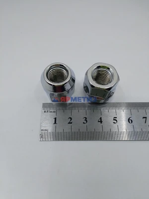 Гайка 12х1,5х22мм хром конус открытая, (ключ 19мм) арт. 400145-Crфото1