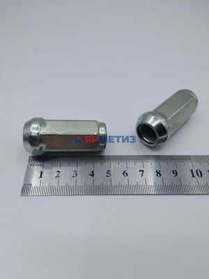 Гайка 14х1,5х48мм конус цинк закрытая (ключ 19мм) арт. 411948 Zфото