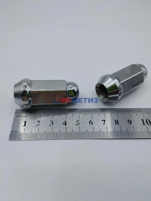 Гайка 14х2,0х48мм хром конус закрытая (ключ 19мм) арт. 411973 Crфото