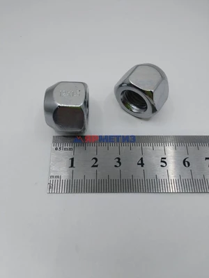 Гайка 12х1,5х17мм хром конус открытая, (ключ 21мм) арт. 700045-Crфото