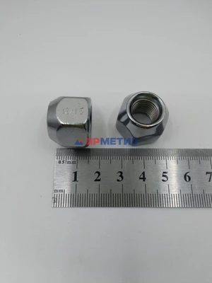 Гайка 12х1,5х17мм хром конус открытая, (ключ 21мм) арт. 700045-Crфото1