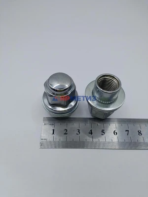 Гайка 14х1,5х37,5мм хром прессшайба, диаметр носика 18,5мм плоская (ключ 21мм) арт. 723848 Crфото1
