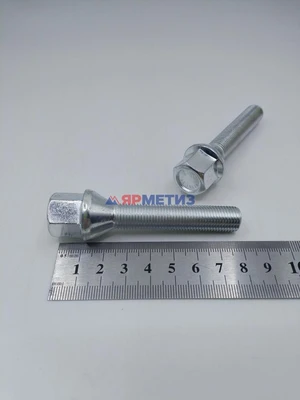 Болт 12х1,25х55мм цинк конус ключ 17мм арт. 072216 Zфото