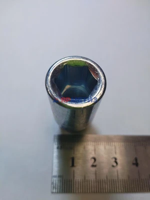 Гайка 12х1,5х38мм внутр. шестигранник конус цинк с направляющей, носиком 16мм арт. 206645ET Zфото1