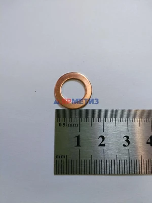 Шайба 10х16х1мм медная (6327)фото
