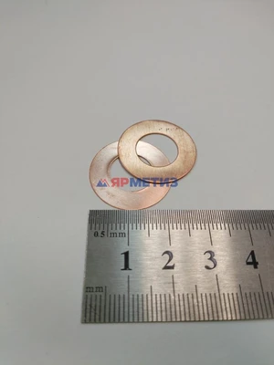Шайба 12х23х0,3мм меднаяфото