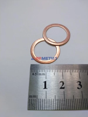 Шайба 15х20х0,5мм меднаяфото1