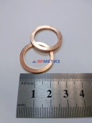Шайба 18х24х1,5мм меднаяфото1