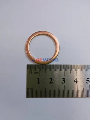 Шайба 22х28х1,5мм меднаяфото