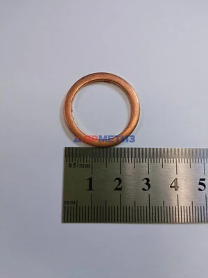 Шайба 22х28х2мм меднаяфото